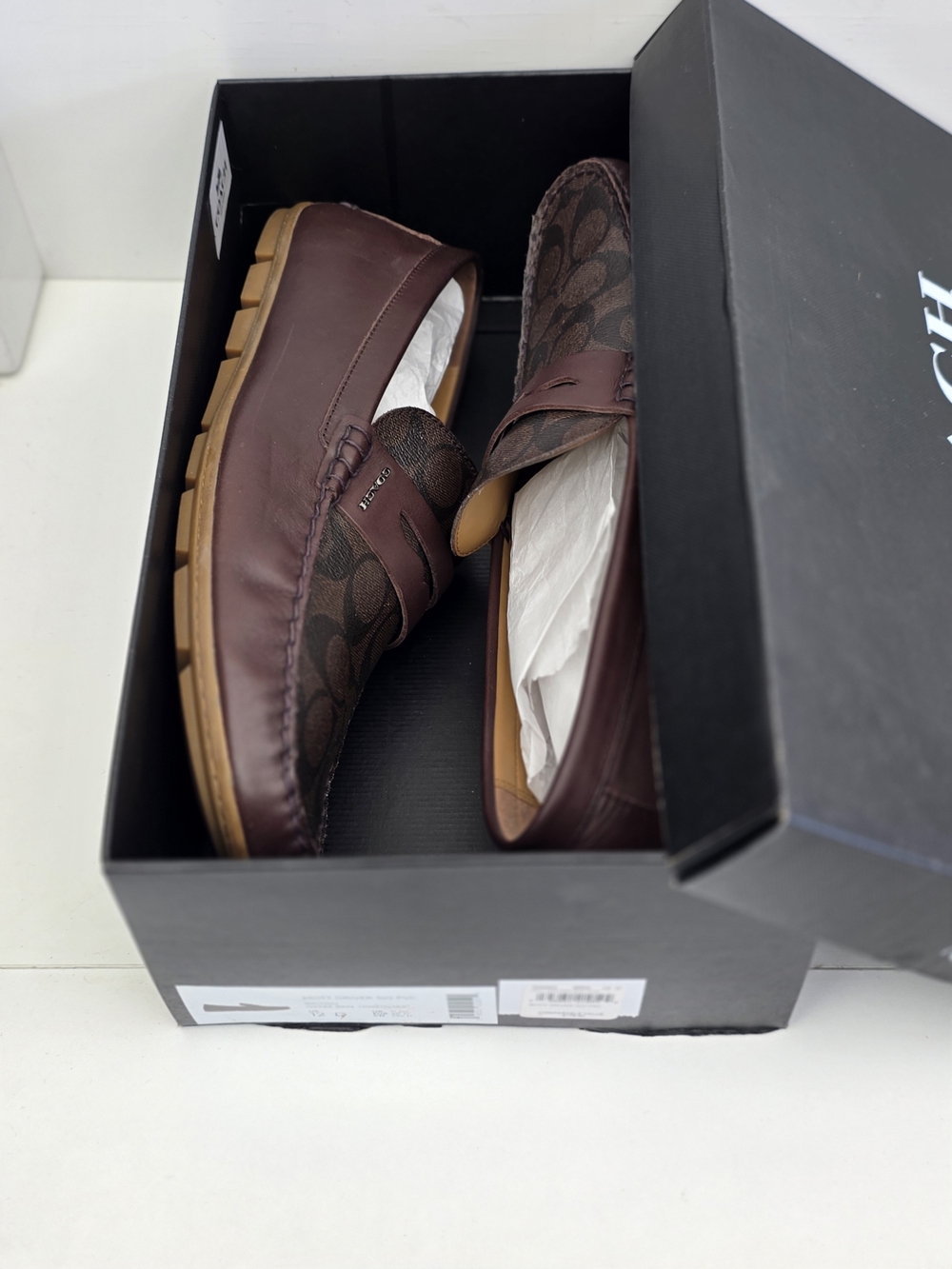 Coach Mott Driver Brown Loafers Size 12 - Picture 3 of 4